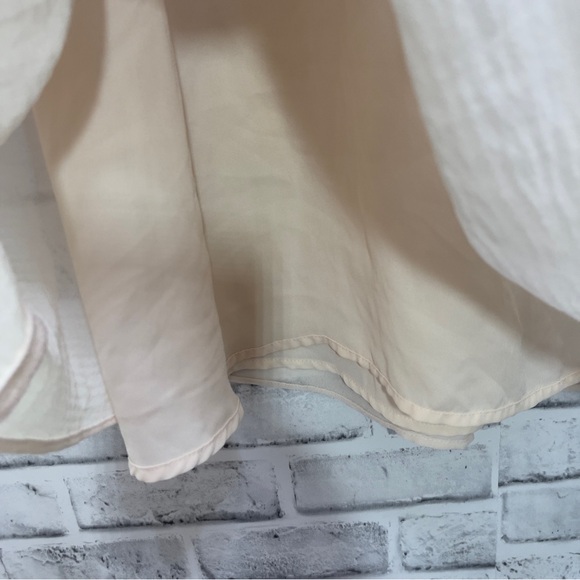 Loft Poolside Tri-Colored Tiered Drawstring Maxi Skirt Medium - Picture 4 of 7